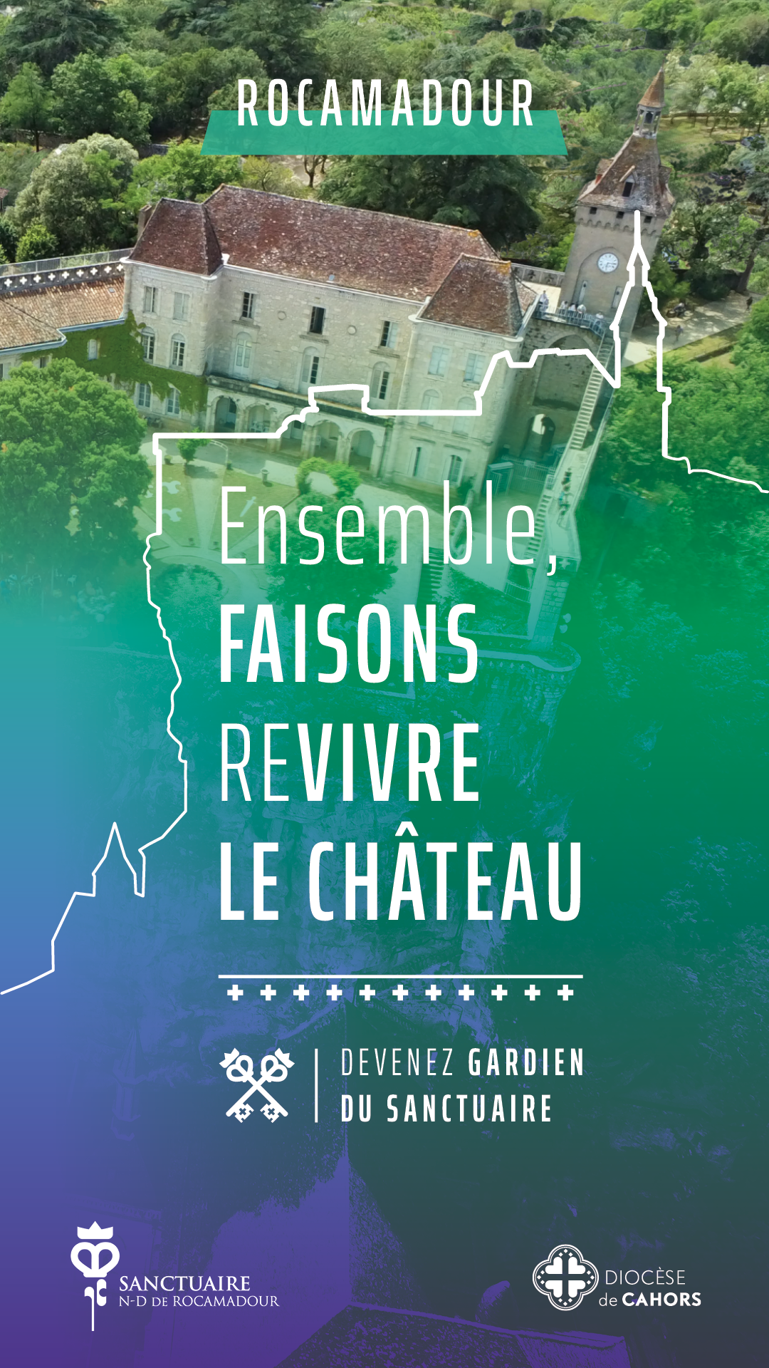 Campagne château de Rocamadour Campagne château de Rocamadour