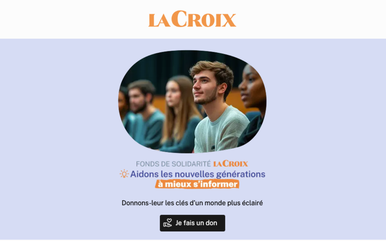 Fonds de solidarité La Croix, soutenir les jeunes