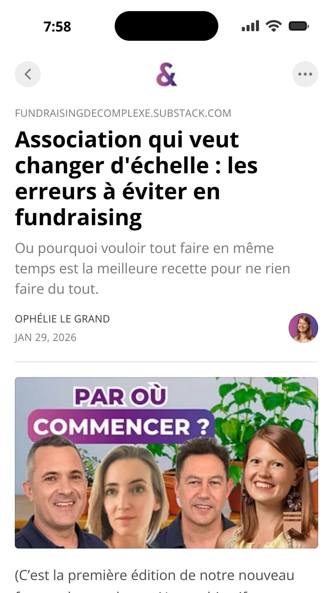 Newsletter Fundraising Décomplexé - par CometSens Article sur erreurs à éviter en fundraising